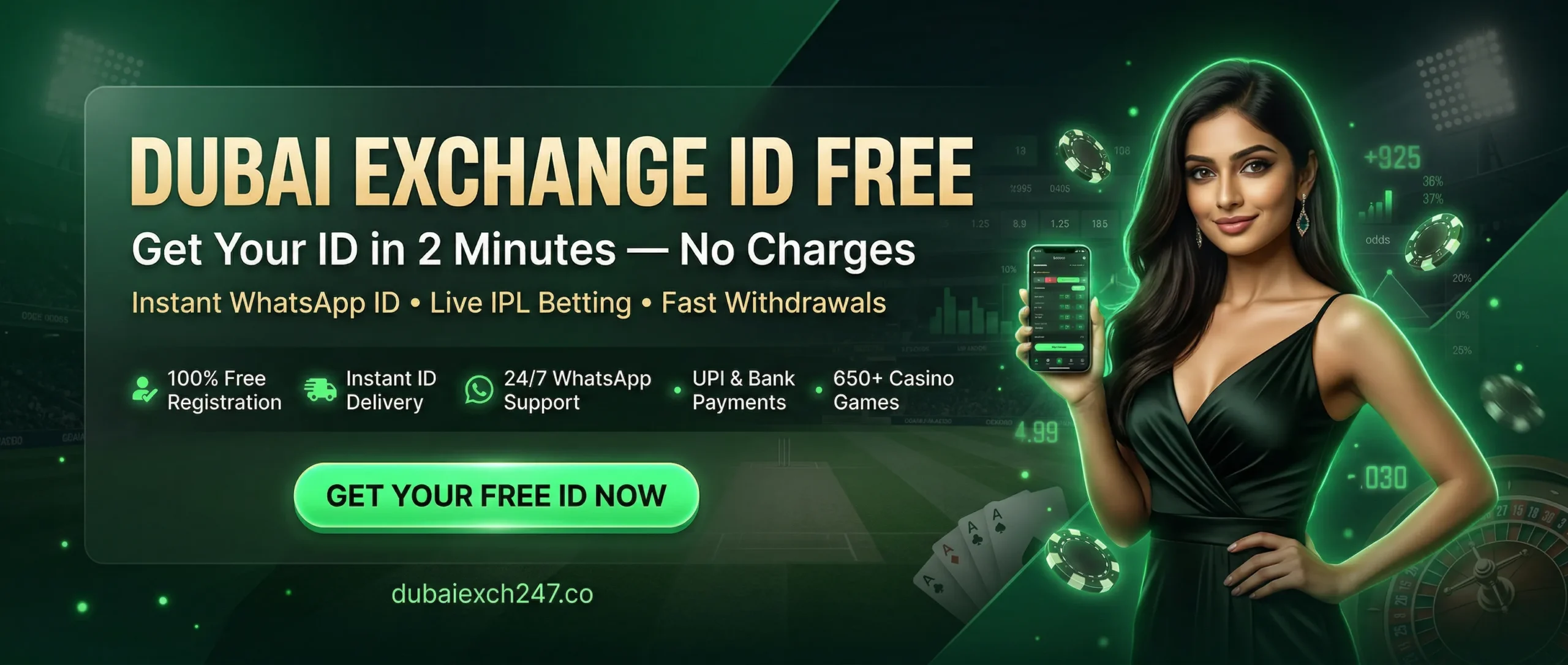 Dubai Exchange ID Free Kaise Milega