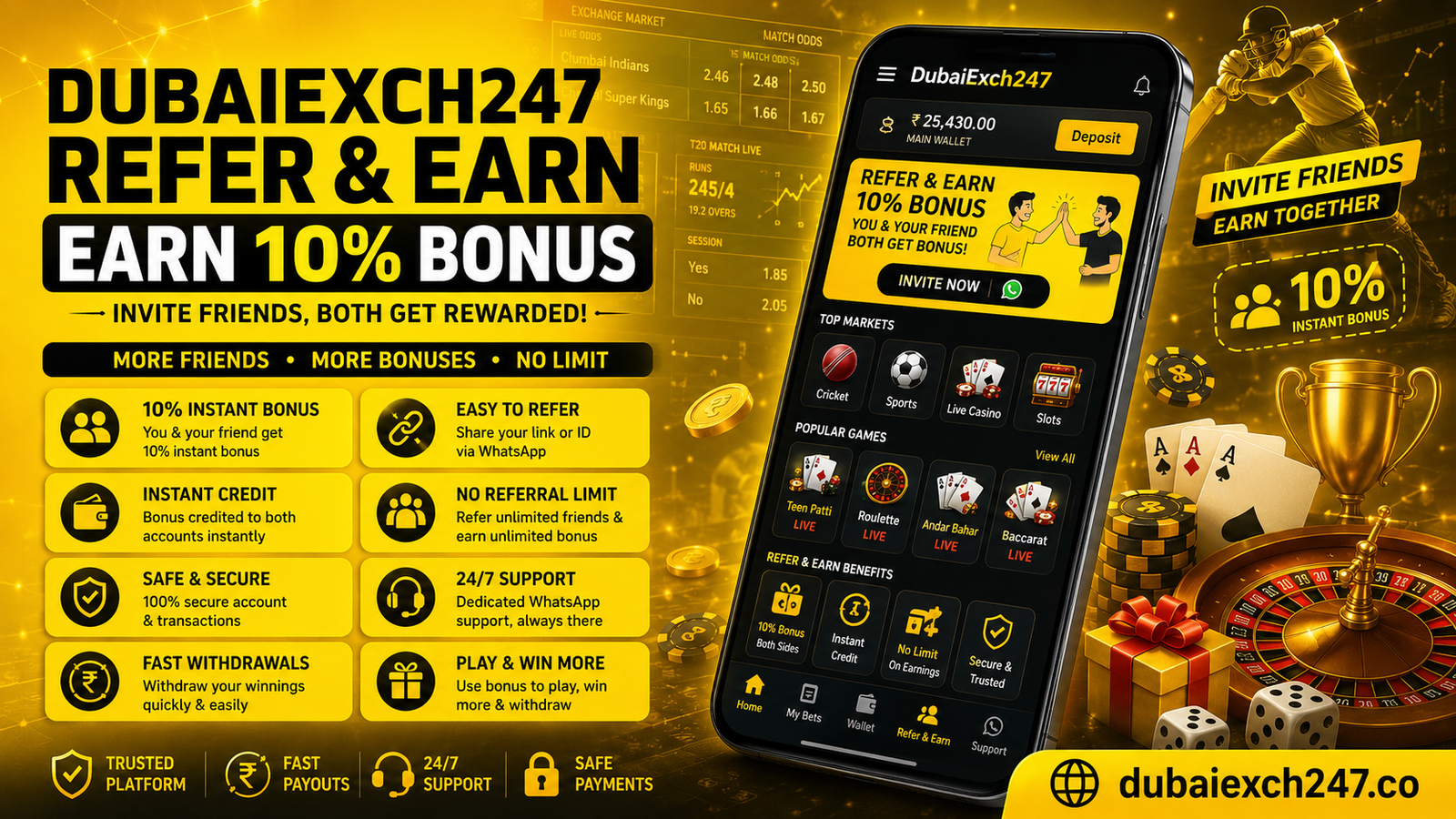 DubaiExch247 Refer & Earn