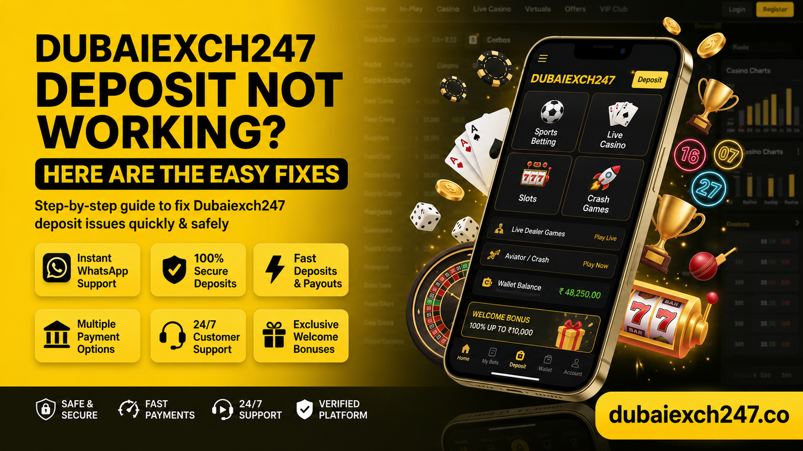 Dubaiexch247 Deposit Not Working